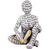 Buachois Lettura Donna Statuetta, Figura Decorazione per Mensola, Astratta Pensiero Scultura, Personalizzata Dipinto a Mano Lettura Cattivo Desktop Libri Ornamenti per La Decorazione Domestica (4)
