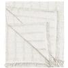 HOME MERCURY, Copriletto multiuso per divano, coperta in pile, plaid per letto, copridivano, comodo pratico e morbido, in poliestere e cotone, (180 x 260 cm, beige a quadri)