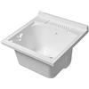 Inbagno Lavatoio-Lavapanni in Resina, Bianco, 45x50-45x60-50x50-60x50-60x60, Ideale per Installazione su Mobile o Piano da appoggio (50x50)