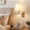 B·LED BARCELONA LED Lampada da parete Clark con braccio articolato e spina - E27