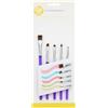 Wilton Decorating Brush Set/5, pennelli per Decorazione Torte, Cupcake e Biscotti, Strumenti per Cottura di Alimenti, Glassa Torta - Set/5