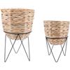 VINTHERA Moa Set 2 supporti con vaso 25 x 40 cm - 20 x 30 cm ferro