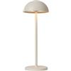 LUCIDE Joy - wiederaufladbare Tischlampe Außen - Akku/Batterie - Ø 12 cm - LED Dim. - 1x1,5W 3000K - IP54 - Bianco
