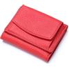 FORRICA Portafoglio Donna Piccolo in Vera Pelle RFID Blocco Portamonete Ragazze Portafogli Elegante Borsellino Portacarte Rosso A