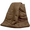 Corredocasa Plaid Imbottito Trapuntato Multiuso - Morbido e Accogliente, Ideale per Soggiorno, Letto e Relax - Coperta Elegante e Decorativa per Ogni Ambiente (Marrone/Beige, Piccolo 120x160)