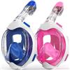 G2RISE Maschera Subacquea Bambini Maschera Snorkeling Integrale, 180° Visuale Panoramica Pieno Facciale (Bianco nero)
