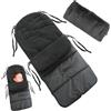 SilverChry Sacco Invernale Universale per Passeggino, Borsa Termica, Copri Passeggino, Sacco Nanna, Footmuff, Accessori (Nero)