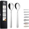 GEHRING SOLINGEN| Gehring Set di 2 posate da insalata e forchetta da insalata in acciaio inox 18/10 | Made in Germany