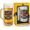 Abc Casa Boccale da birra 0,5 l con scritta per il 30° compleanno tutti gli amanti della birra, in lingua tedesca Der Beste 30 anni - regalo originale anni confezione