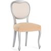 ECOMMERC3 Copridivano, Poliestere, Beige, Pack 2 Silla