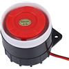 KIMISS 12 Volt Siren 120Db Dc 12V Mini Red Wired Horn Siren di Allarme Sonoro Avvisatore Acustico per la Sicurezza Domestica