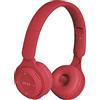 Kripyery Cuffie Bluetooth over-ear, pieghevoli, wireless, microfono integrato, Hi-Fi, ergonomiche, senza fili, bassi pesanti, pratiche cuffie per casa, ufficio, cellulare, PC, TV, giochi (rosso)