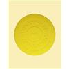 United Pets Plate Tappetino Sottociotola per Cani, di Design, Made In Italy, Tappetino per Ciotola, Antiscivolo, Giallo, 35 cm - 300 g