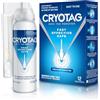 Cryotag Skin Tag Remover - Rimozione Rapida ed Efficace dei Fibromi Penduli - Rimuove i le Escrescenze della Pelle in un Solo Trattamento con Crioterapia, Clinicamente Testato, fino a 12 Trattamenti