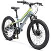 BIKESTAR MTB Mountain Bike Alluminio per Bambini 6-9 Anni | Bicicletta 20 Pollici 7 velocità Shimano, Hardtail, Freni a Disco, sospensioni | Verde
