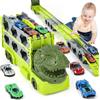 Apritsce Transporter Truck Macchinine Giocattoli, 170 cm Camion Macchinine Giocattolo per Bambini con 6 Macchinine Tiranti, Pista Macchinine per Bambini 3 4 5 6 7Anni