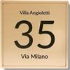 Generico LO REALIZZO - Numero Civico da esterno Targa Personalizzata Targhetta Personalizzata per Casa Vacanze, Numero Civico Esterno, Casella Postale Esterno, Citofono, Cassetta Posta, Cancello