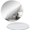 ZESABGE 2 Pezzi Acrilico Rotondi Specchio da Parete,30cm Rotondo Specchio Adesivo fai da te,per Casa,Camera da Letto,Soggiorno,Decorazione per La Casa
