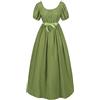 HEONSATI Abiti di Halloween Celtici da Donna Popolana Taglie Forti Retrò Costume Vittoriani Lungo Vestito Halloween da Sera Cosplay Costumi Rinascimentali anni 50 Curvy Vestiti Gotici Locandiera Donna Horror