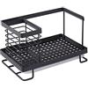 TJLVYCNB Organizer for pentole e padelle Organizer for lavello da cucina Organizer for portasapone in spugna in acciaio inossidabile con vaschetta di scarico Stendino da cucina Accessori for la cucina