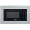 Indesit Forno Microonde da incasso con Grill 20 Litri Altezza 39 cm Inox Indesit Estetica Base - MWI 120 GX