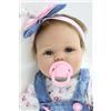 JIEBOTE 22 pollici 55 cm realistico Reborn Bambole Bambole Bambole Bambole Morbido Silicone Vinile Grandi Bambole Nate Con Molti Accessori Baby Reborn (G34)