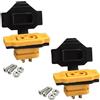 RUNCCI-YUN 2 Pezzi XT60E-F connettore Batteria,2 Pin XT60E-F connettori ad Alta Corrente con Tappo in Gomma con Viti per Batteria Lipo XT60