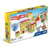 Geomag 144 Magiccube Castles & Homes giocattolo da costruzione, 80 parti (16 + 64), multicolore