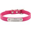 Suiecuor Collare per cani in pelle personalizzato collare cane con Targhetta Personalizzata in acciaio Inox collari per cani Taglia Piccola Media Grande