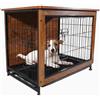 MaxxPet Gabbia per Cani - Mobili per la Casa per Cani - Kennel Cane Grande - Cuccia Moderna da Interno - Casetta per Animali - Vassoio Multiuso Rimovibile - con 2 Porte - 82x55x64 cm - Marrone Vintage