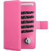 VULKIT Porta Passaporto da Viaggio con Supporto Airtag Portadocumenti da Viaggio Blocco RFID Portafoglio da Viaggio per Uomo o Donna Custodia Passaporto Pelle, Rosa Pesca