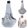 FePen Borsa da Viaggio per Cani, FePen Borsa a Tracolla per Animali Domestici, Borsa Trasportino Cane Piccola Taglia, Marsupio per Cani/Gatti Fino a 6.5 KG, per Passeggiata e all'Aria Aperta (Grigio)