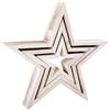 Small Foot Florencia Stelle Decorative, Legno, Bianco, 34.00x5.50x33.00 cm