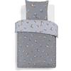 VISION - Set copripiumino reversibile Leyla - Set copripiumino 140 x 200 cm con 1 federa per cuscino per letto singolo - 100% cotone …