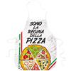 STAMPATEK Grembiule Cucina Divertente Sono La Regina della Pizza Pizzaiolo Idea Regalo Grembiuli