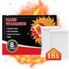 Flintronic 16 Paia Scaldamani, 12 Ore di Mani Calde - Cuscinetti Riscaldanti per le Mani - Attivazione dell'aria - Calore Istantaneo - Calore Naturale - Riscaldatore Tascabile