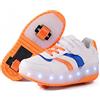 Kimigia Unisex Bambino LED Scarpe con Rotelle Automatiche Skate Formatori Sportive Ginnastica Lampeggiante Low-Top Outdoor Multisport Running Sneaker per Ragazzi e Ragazze