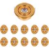 MRDEER 10 PCS Faretti Led da Incasso per Cartongesso, IP44 Faretti LED Soffitto Luce Naturale 3000K, AC 220-240V, Ultrasottili 20mm, Diametro Foro Ø43mm-45mm per Soggiorno, Sala Espositiva (oro)