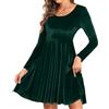 CheChury Vestito Elegante Donna Vintage Vestiti Cocktail Velluto Invernale Vestito Sexy Manica Lunga Abiti Feste Vestiti Casual Autunno Inverno Abiti da Sera Abiti da Cerimonia Velluto Abito Aderente