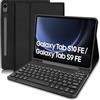 COEZFE Custodia con Tastiera per Samsung Galaxy Tab S10 FE 10.9 2025/ S9 FE 10.9" 2023, Italiano QWERTY Tastiera Bluetooth Magnetica, Custodia Tastiera per Samsung Galaxy Tab S9 11/S9FE/S10 FE, Nero