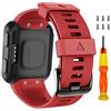 ANBEST Bracciale Compatibile con Forerunner 35 Cinturino, Bracciale Sportiva in Silicone per Approach S10/Approach S5/Approach S6 Smart Watch, Rosso