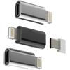 HOYULLI Adattatore Ricarica USB C Femmina A Lightning Maschio(3pack) type-c Cavo Jack Da Per IPhone iPad Caricabatterie Alimentatore Adapter Tipo C Convertitore Auto Accessori Per Apple MFI Certified tp-to-L