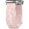 YLK Cinturino per Amazfit GTS/GTS 2/GTS 2 Mini, Cinturino in Silicone con Incisione Floreale per Amazfit Bip/Bip U/Bip Lite/Bip S/Bip 3/GTS 2e/GTS 3/GTS 4/GTS 4 Mini/GTR 42mm (Rosa)