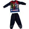 Sabor Pigiama da Bambino in Cotone Felpato Topolino 44 Gatti Supereroi Topolino Bambino 3-7 Anni Pigiama Invernale (Supereroi Blu Navy, 5 Anni Cotone Felpato)