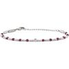 Breil, Collezione Priam, Bracciale Uomo in Acciaio con Dischi in Acciaio ed Elementi in Gemme, Chiusura a Moschettone, Lunghezza Regolabile 17-22 cm, Idea Regalo Uomo