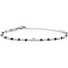 Breil, Collezione Priam, Bracciale Uomo in Acciaio con Dischi in Acciaio ed Elementi in Gemme, Chiusura a Moschettone, Lunghezza Regolabile 17-22 cm, Idea Regalo Uomo