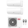 Riello CLIMATIZZATORE CONDIZIONATORE RIELLO INVERTER DUAL SPLIT AARIA MULTI PLUS I 7000+9000 BTU R-32 CON AARIA MULTI 250 PI 7+9 A++/A+ WI-FI INTEGRATO