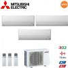 Mitsubishi Electric CLIMATIZZATORE CONDIZIONATORE MITSUBISHI ELECTRIC TRIAL SPLIT INVERTER SERIE MSZ-BT 9000+9000+9000 BTU CON MXZ-3F68VF WI-FI INTEGRATO R-32 9+9+9 A++