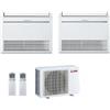 Mitsubishi Electric CLIMATIZZATORE CONDIZIONATORE MITSUBISHI ELECTRIC DUAL SPLIT INVERTER PAVIMENTO CONSOLE MSZ-KT 9000+9000 BTU CON MXZ-2F42VF WI-FI OPTIONAL R-32 9+9 A++