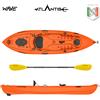 Atlantis Kayak-canoa Atlantis WAVE arancio cm 305 - 2 gavoni - schienalino - pagaia - ruotino - portacanna